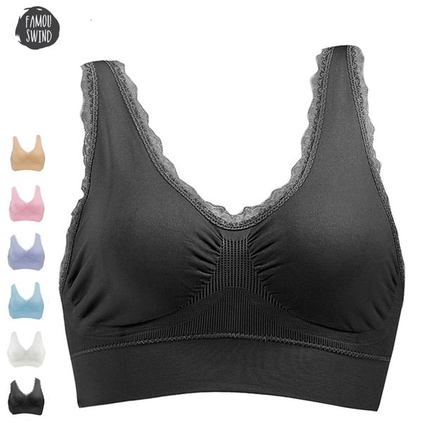 

sports bra sell wire woman running girl lace push up underwear female gym black white wireless brassiere bras, Red;black