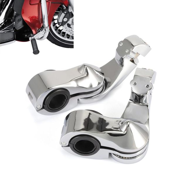 

32 mm 1.25 inch motorcycle adjustable angled engine guards foot peg clamp mount kit for yamaha d40