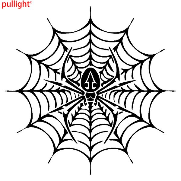 

50.8*30.48cm spider web hood rear window auto car vinyl decal stickers handsome and cool stickers
