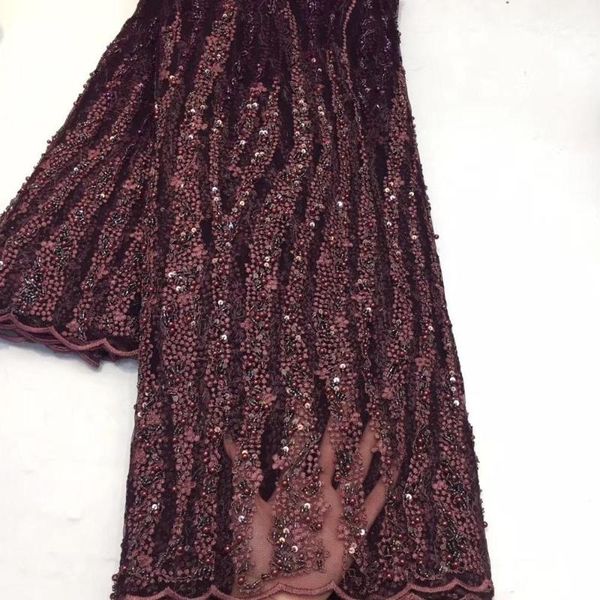 

2020 высокое конце тяжелого чистая франция кружевной ткани с бусины, высокое качество африканского ручной работы бисер французское кружево y, Pink;blue