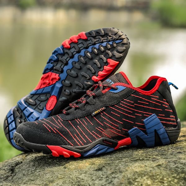 

2020 sneakers hiking shoes men outdoor mesh breathable fishing trekking shoes waterproof tourism camping sports hunting
