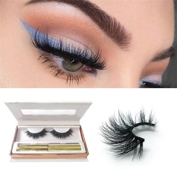 

magnetic liquid eyeliner & eyelashes with box natural touch super fit lash set glue-design ing
