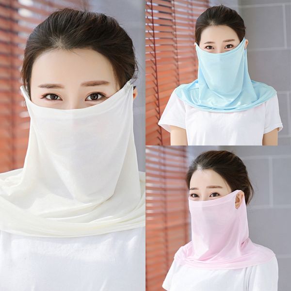 

kgogb new ice fishing scarf camouflage mask scarf gaiter neck face uv protection dustproof hiking cycling bandana face magic, Black