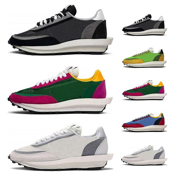 

Whosale Ldwaffle Running shoes For Men Women Green Gusto Pine Green White Grey Black Sacai Racer LDV Waffle sports sneakers