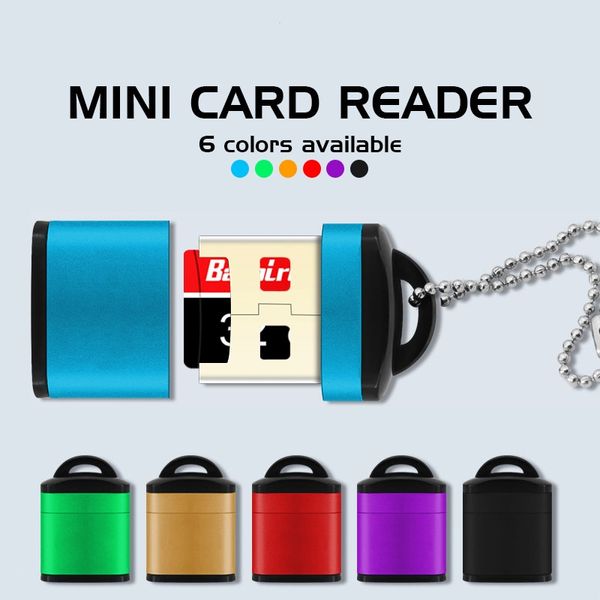 Высокое качество USB 2.0 Card Reader Mini USB TF-карточный адаптер для карты T-Flash Market Card для компьютерного компьютера настольных ноутбуков ноутбуков адаптер