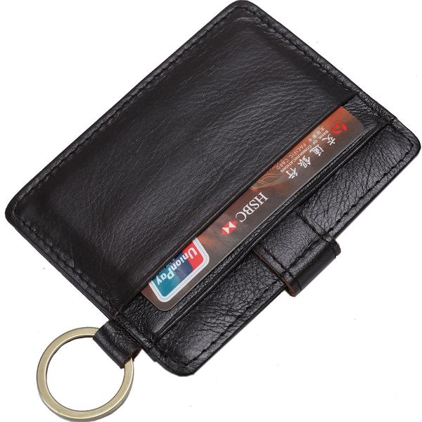 

coffee rfid theft protect card holder genuine leather man mini credit card wallet purse men wallet thin small, Red;black