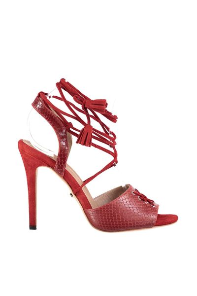 

pearl red women 's classic high-heeled shoes 120130008175, Black