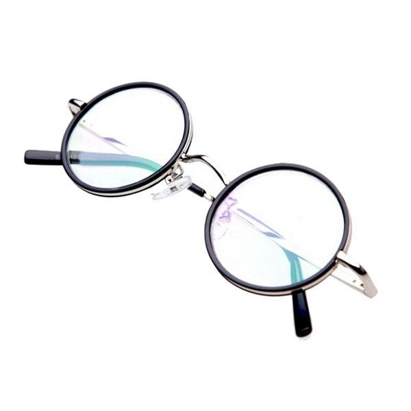 

antique style retro reading glasses nerd glasses reading aid with case round frame +1.5, White;black