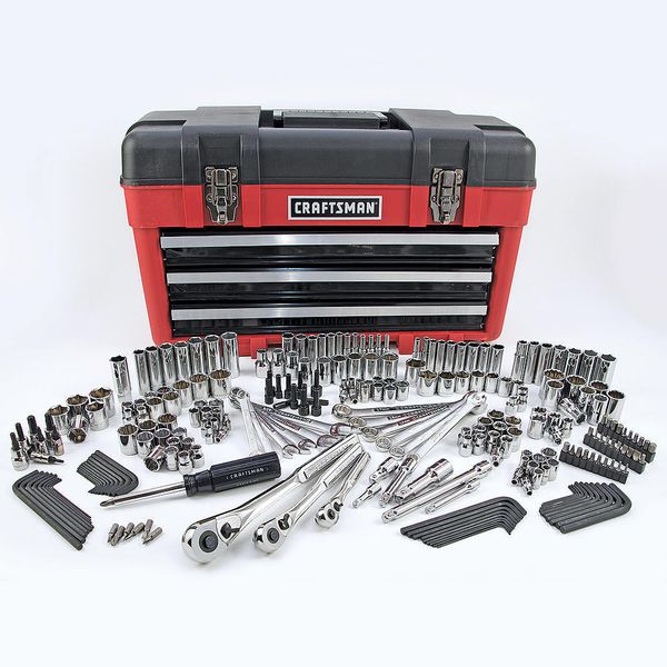

New craft man 260pc piece mechanic tool et and 3 drawer tool che t ae metric