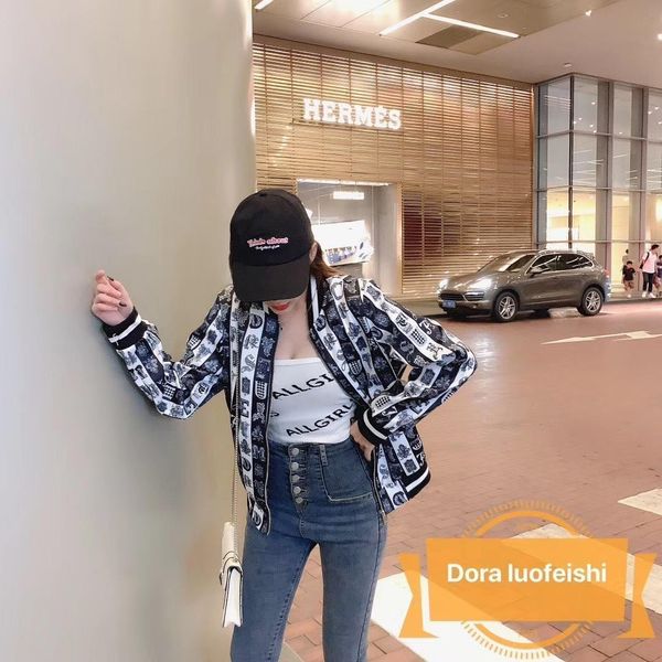 

print jacket sweatshirt casual hoodies women contrast color women jackets long sleeve zipper plus size women brand clothing outdoor, Black;brown