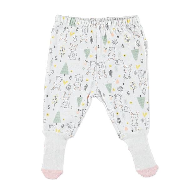 

ebebek premini organic baby footed trousers, Blue