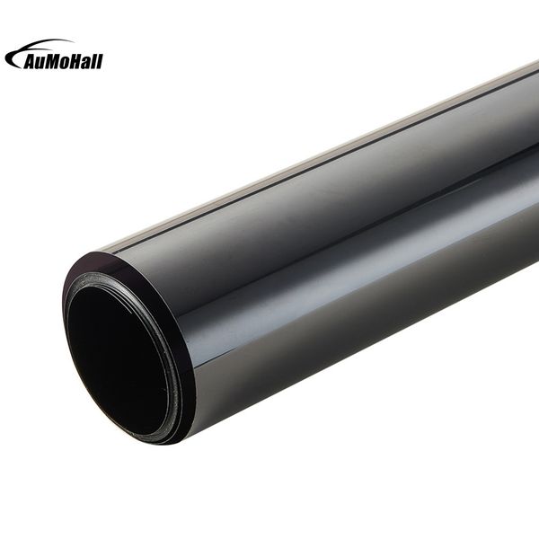 

50 * 300 см черное окно тонировочная пленка стекло 9% roll 2 ply house коммерческая тонировка защита уф + изоляция боковое окно тонировочная