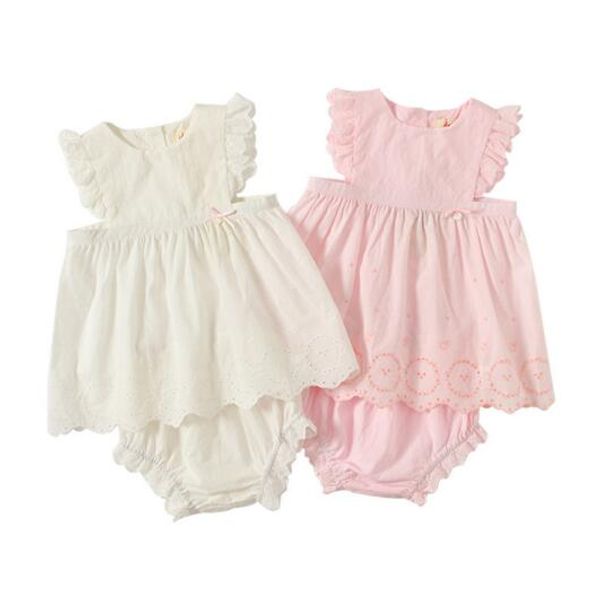 

Baby Girls Clothing Kids sets Summer Sleeveless Embroidery Solid Color design O-neck shirt +short clothing sets summer princess clothing