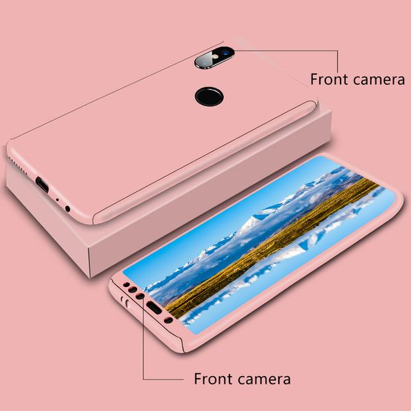 

for iphone samsung xiaomi redmi 3s 4 4a 4x 5 5a 5 plus 6 6a 6 pro 360 degree phone case glass cover