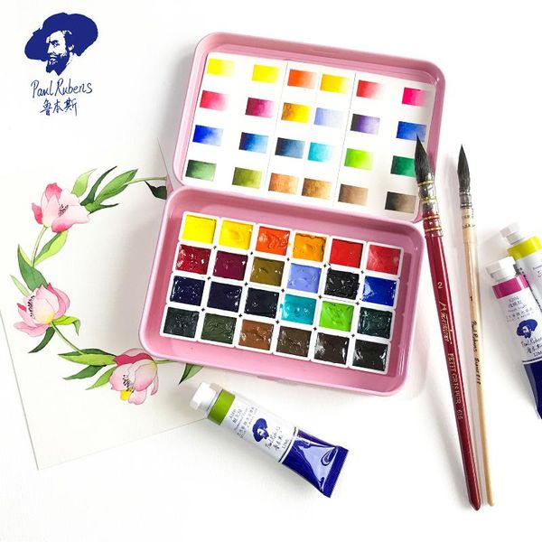 

rubens watercolor paint tubular 24 color watercolor paint sketch set floral flowers single 1.8ml gogh dispensing plate