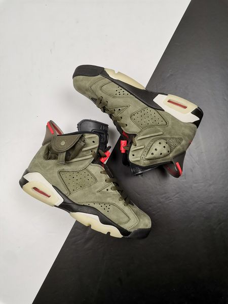 

3 6 travis scott x s mens basketball cactus jack medium olive glow in the dark army green m sneakers outdoor shoes