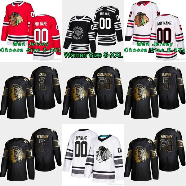 

2 Duncan Keith 2019 Golden Edition Chicago Blackhawks 56 Erik Gustafsson 5 Connor Murphy' 68 Slater Koekkoek 7 Brent Seabrook Hockey Jersey