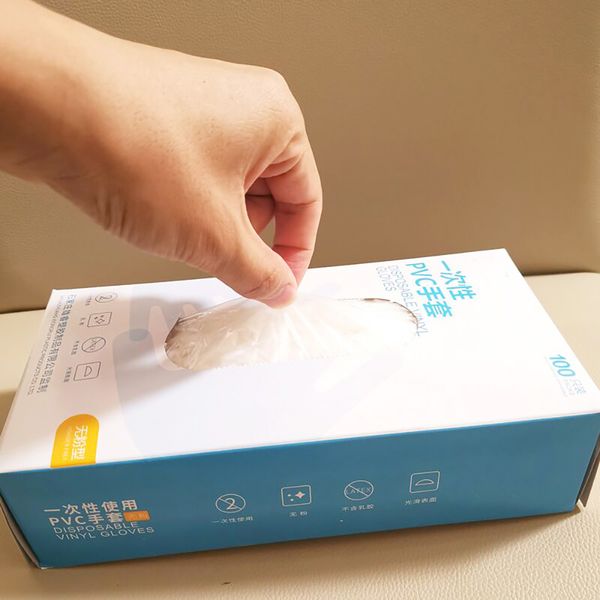 

100pcs / package latex disposable gloves / powder vinyl gloves garden gloves for left and right hand