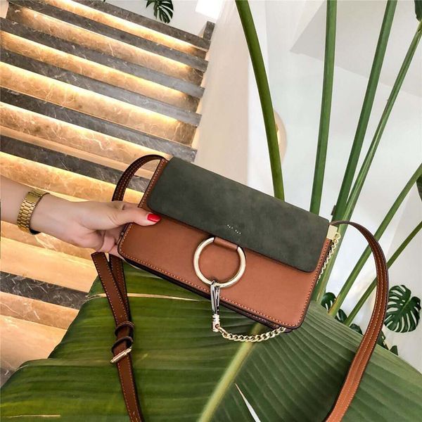 

2020 new female messenger vintage suede genuine leather handbag smooth shoulder bucket women bags woman bag purses package