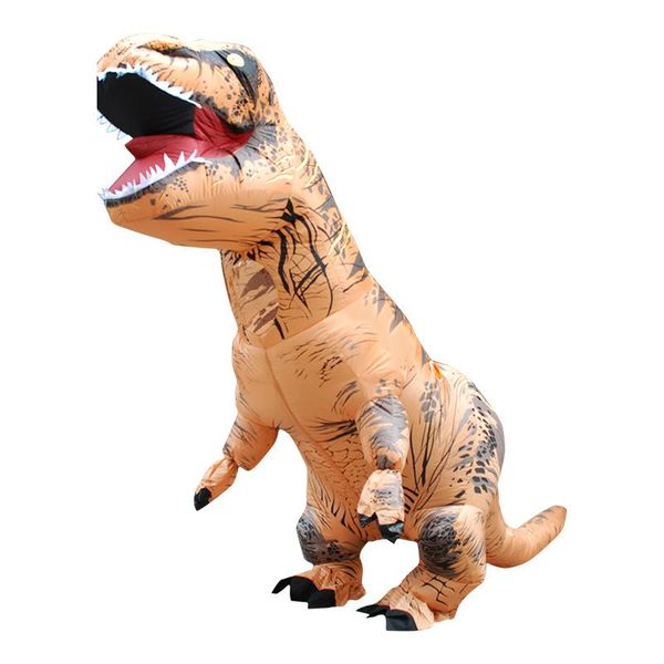 

halloween dinosaur cosplay theme costume big tyrannosaurus inflatable costume fashion tall loose cosplay clothes, Black;red