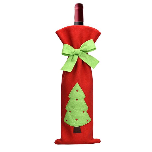 

cristmas 2019 year merry christmas gift red wine bottle cover bags decoration home party santa claus christmas new year gift