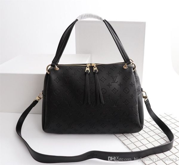 

classic colors brwon letter leather women handbag fashion men leather shouler bag m43719 35-25-13.5