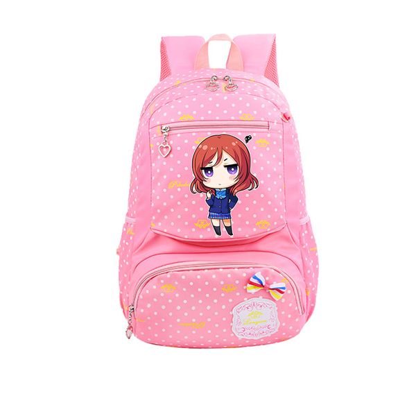

qb love live school backpack for teenage girls boys school bags travel daypack