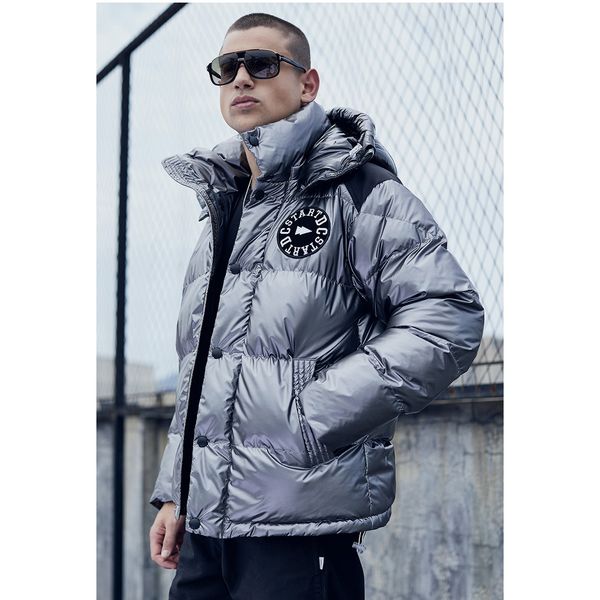 

мужчины вниз пальто дизайнер ветровка 2019 winter fashion brand letter вышивка печать срощенной coat luxury casual пуховики для мужчин оптом, Black