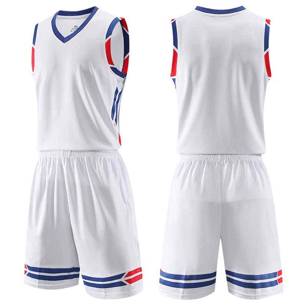 

2020 new custom basketball jersey mens embroidery logos 100% stitched basketball sets 135, Black;red