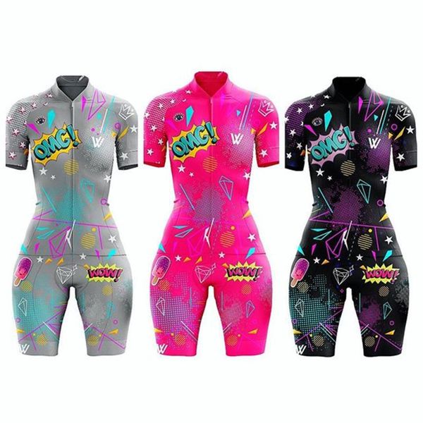 

vvsportsdesigns womens triathlon suit bike set jumpsuit suitable swimwear running cycling apparel ciclismo short bodysuit, Black;blue