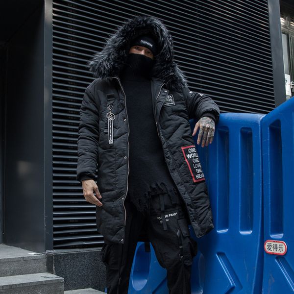 

2019 men's winter black jacket coats winter autumn streetwear coat
