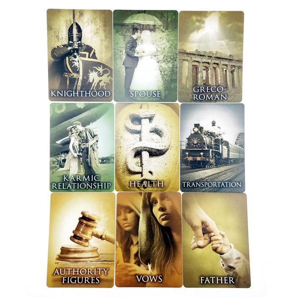 

44pcs past life oracle cards tarot cards board games card festival birthday party family playing card full english pdf guidebook other golf