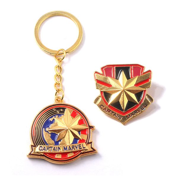 

2020around 4 капитан марвел брелок кулон дамы знак капитан marve косплей симпатичные брелок, Silver