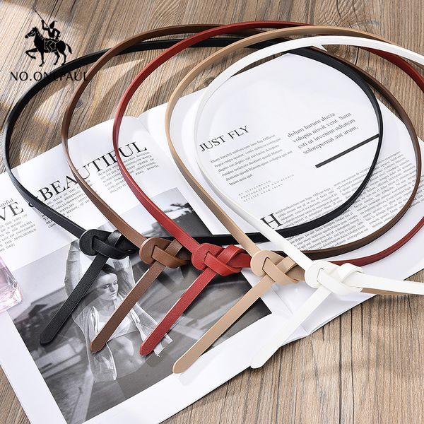 

no.onepaul the belt for women simple dress decorated elegant belt fashion design slim waist women belts, Black;brown