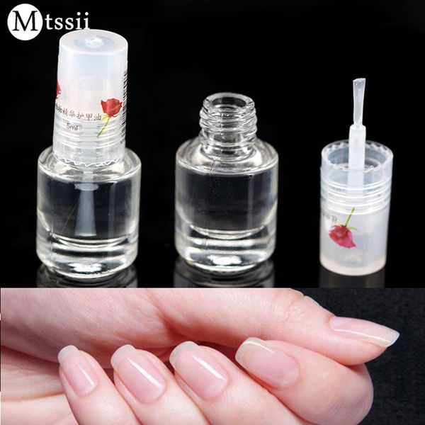 

mtssii 1pcs diy nail art decorations health transparent coat clear 5ml enhance glitter nail polish art tips polish