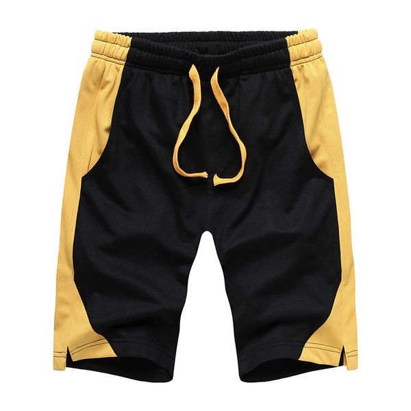 

new fashion casual mens shorts with pockets bodybuilding clothing quick dry fitness walking workout jogger sweat shorts, White;black