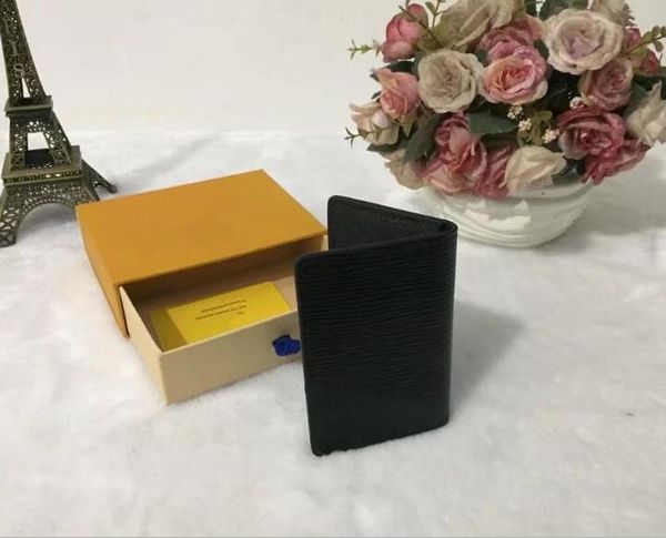 

отличное качество карманный органайзер nm damier graphite m60502 мужские кошельки из натуральной кожи держатель карты n63145 n63144 кошелек, Brown;gray