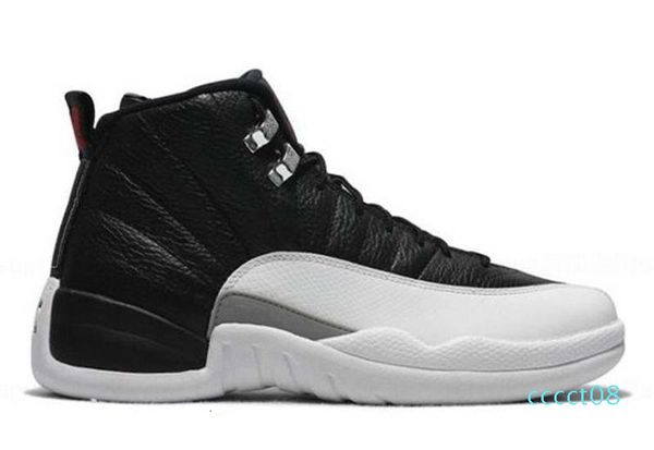 

12 bordeaux dark grey wool basketball shoes white flu game unc gym red taxi gamma french blue suede sneaker size 36-47 ct08