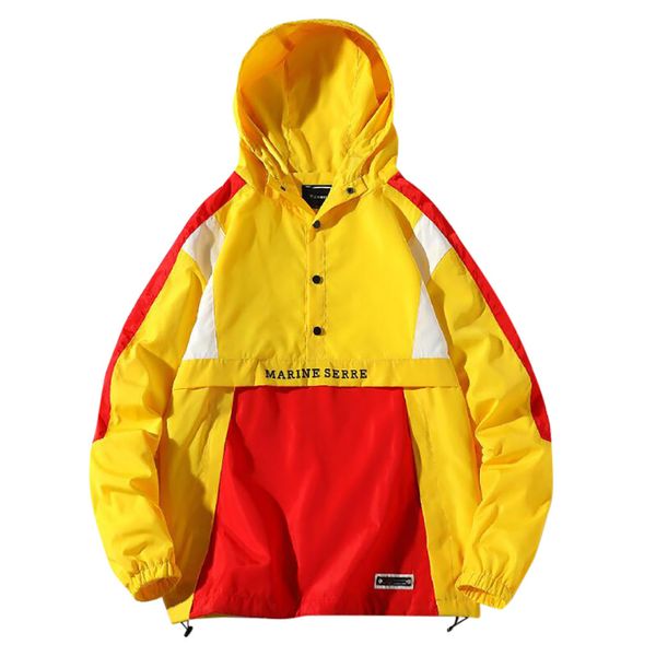 

men's sweatshirt autumn winter casual loose hoodies hooded patchwork outdoor sport jacket coat, Black