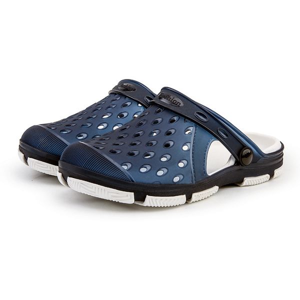 

2020 new crocse mens sandals casual outdoor slip on summer beach shoes fashion lightweight jelly shoes mens sandals, Black