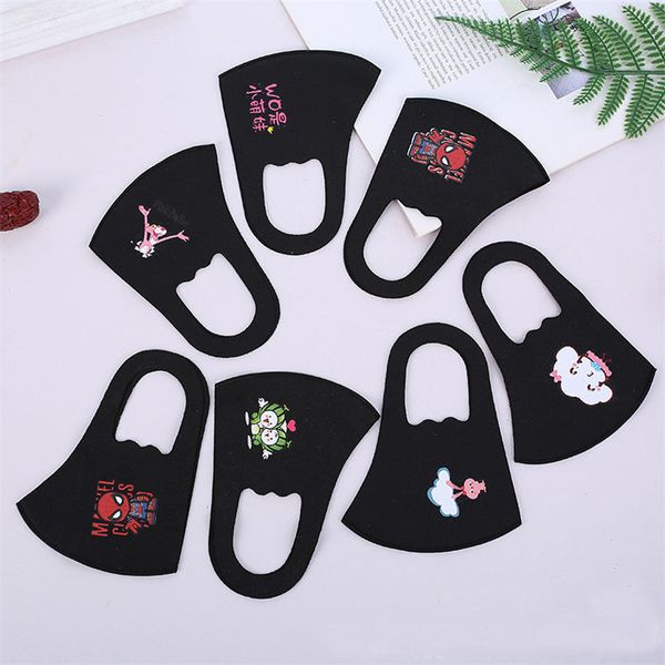 

mask kids luxury face mask black pink children pm2.5 anti-pollution masks cartoon mouth masks anti-dust earloop washable mask