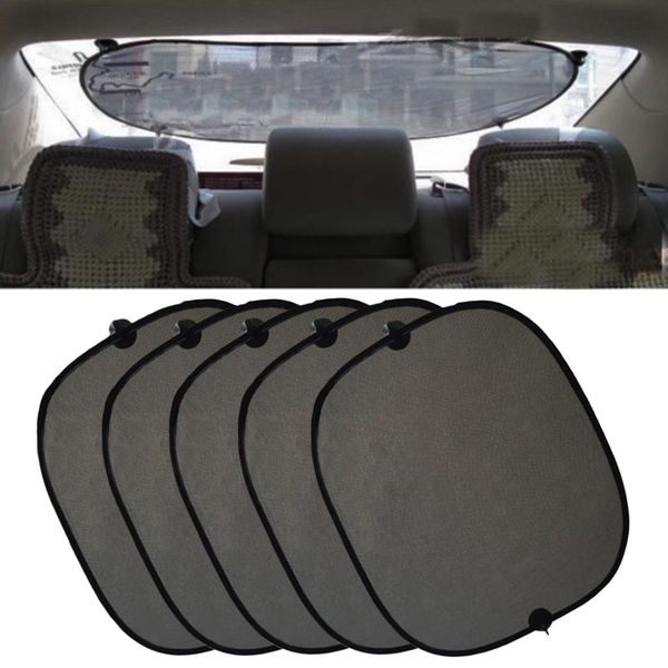 

dewtreetali 2018 new arrival 5pcs black auto sunshade car window suction cup car sun shade curtain auto sun shade stylin