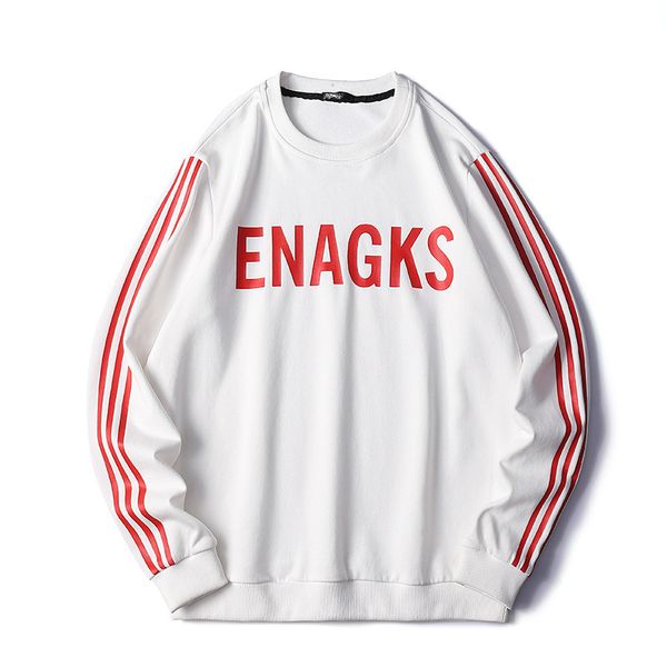 

мужская дизайнерская толстовка повседневная мужская одежда свитер тренд сезон прилив брендовая одежда повседневный свитер молодежная куртка, Black