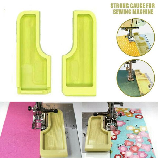 

de 2pcs sewing seam guide positioning plate function sewing machine positioning, Black