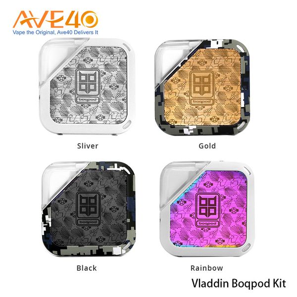 

Оригинальный комплект Vladdin Boqpod с 400mAh Аккумулятор 1мл Refillable Boqpod Empty Pod 2-в-1 Airflow Pod системы