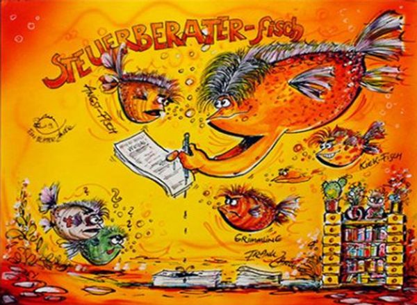 

frank zander - steuerberater fisch home decor handpainted &hd print oil painting on canvas wall art canvas pictures 191226