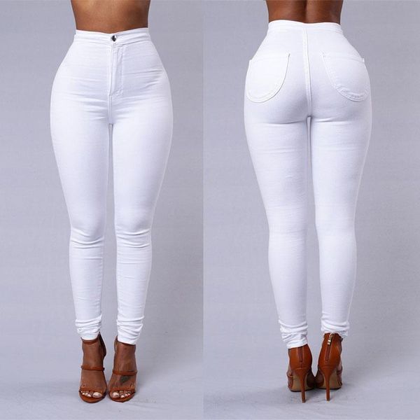 

plus size new fashion women stretch pencil pant skinny slim high waist trouser womens stylish large size capris s-3xl, Black;white
