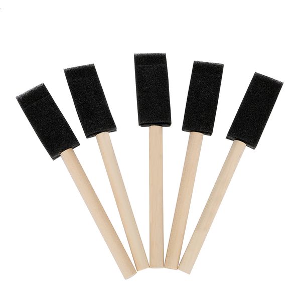 

car leepee brush blinds duster air conditioner vent brush 5pcs/set auto detailing car grille cleaner soft sponge wood handle