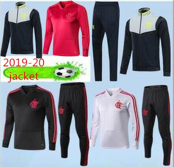 

new 2019 soccer jacket tracksuit 19 20long sleeve full zipper football jackets set, Black