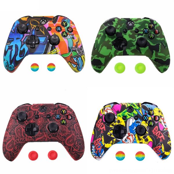 

frnfz silicone protective skin case for cover one x s controller protector water transfer printing camouflage xbox grips caps